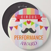  Circus Poster Kindergeboortedag Ronde Button 6,0 Cm (Voorkant /achterkant)