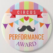  Circus Poster Kindergeboortedag Ronde Button 6,0 Cm (Voorkant)