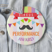 Circus Poster Kindergeboortedag Ronde Button 6,0 Cm (In situ)