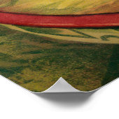 Circus Poster met Acrobat op paard. (Hoek)