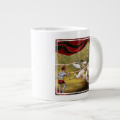 Circus Poster met Acrobat op paard. Grote Koffiekop (Voorkant rechts)