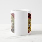 Circus Poster met Acrobat op paard. Grote Koffiekop (Voorkant)