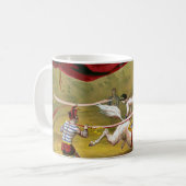 Circus Poster met Acrobat op paard. Koffiemok (Voorkant links)