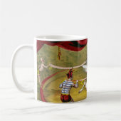Circus Poster met Acrobat op paard. Koffiemok (Links)
