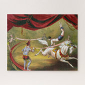 Circus Poster met Acrobat op paard. Legpuzzel (Horizontaal)