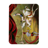 Circus Poster met Acrobat op paard. Magneet (Verticaal)