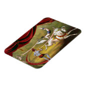 Circus Poster met Acrobat op paard. Magneet (Linkerzijde)