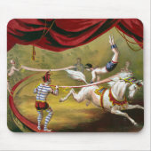 Circus Poster met Acrobat op paard. Muismat (Voorkant)