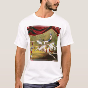 Circus Poster met Acrobat op paard. T-shirt