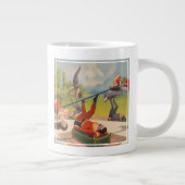 Circus Poster met acrobatische acts, circa 1899. Grote Koffiekop (Rechts)