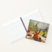 Circus Poster met acrobatische acts, circa 1899. Notitieboek (Binnen)