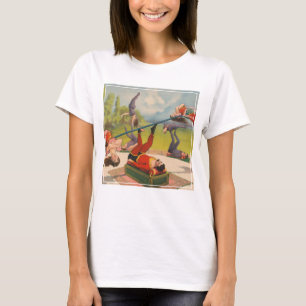 Circus Poster met acrobatische acts, circa 1899. T-shirt