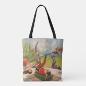 Circus Poster met acrobatische acts, circa 1899. Tote Bag (Achterkant)