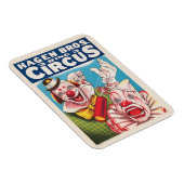 Circus Poster met clown gezichten en vuur cracker Magneet (Rechterzijde)