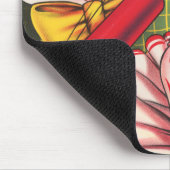 Circus Poster met clown gezichten en vuur cracker Muismat (Hoek)