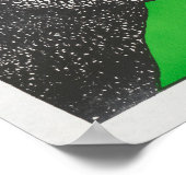 Circus Poster met een vrouw en een rijdende olifan (Hoek)