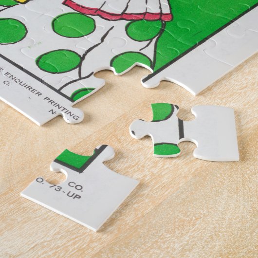 Circus Poster met een vrouw en een rijdende olifan Legpuzzel (Zijkant)