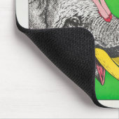 Circus Poster met een vrouw en een rijdende olifan Muismat (Hoek)