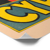 Circus Poster met Louis Cyr met gekruiste armen (Hoek)