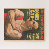 Circus Poster met Louis Cyr met gekruiste armen Legpuzzel (Horizontaal)