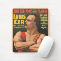 Circus Poster met Louis Cyr met gekruiste armen