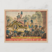  Circus Poster met Parade Float Briefkaart (Voorkant)