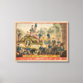 Circus Poster met Parade Float Canvas Afdruk (Voorkant)