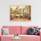Circus Poster met Parade Float Canvas Afdruk (Insitu (Woonkamer))