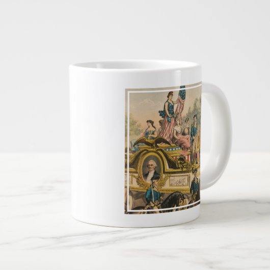  Circus Poster met Parade Float Grote Koffiekop (Voorkant rechts)