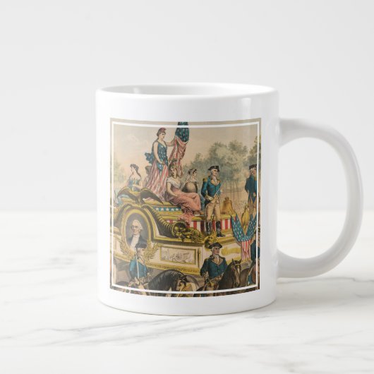  Circus Poster met Parade Float Grote Koffiekop (Rechts)