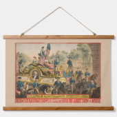 Circus Poster met Parade Float Hangend Wandkleed (Voorkant)