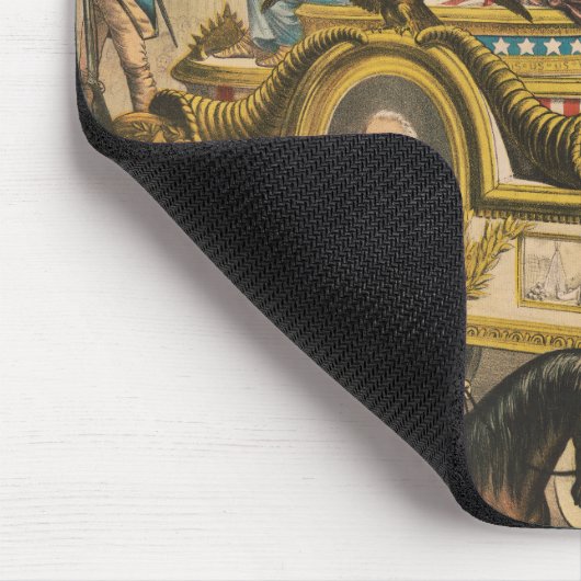  Circus Poster met Parade Float Muismat (Hoek)