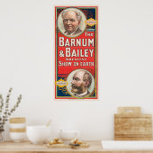 Circus Poster met portretten van Barnum & Bailey (Keuken)