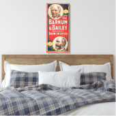 Circus Poster met portretten van Barnum & Bailey Canvas Afdruk (Insitu (Slaapkamer))