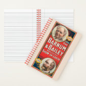 Circus Poster met portretten van Barnum & Bailey Notitieboek (Binnen)