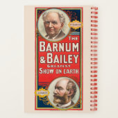 Circus Poster met portretten van Barnum & Bailey Notitieboek (Achterkant)