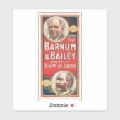 Circus Poster met portretten van Barnum & Bailey Sticker (Vel)