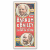 Circus Poster met portretten van Barnum & Bailey Sticker (Voorkant)