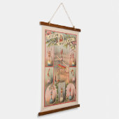 circus Poster met scènes van acrobatiek Hangend Wandkleed (Gebogen)