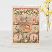  circus Poster met scènes van acrobatiek Kaart (Gele Bloem)