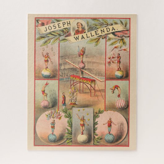  circus Poster met scènes van acrobatiek Legpuzzel (Verticaal)
