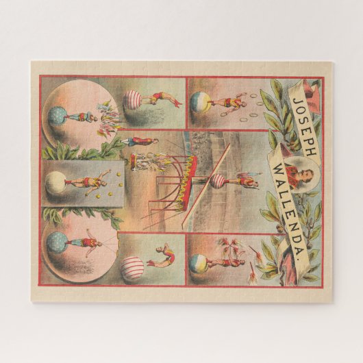  circus Poster met scènes van acrobatiek Legpuzzel (Horizontaal)