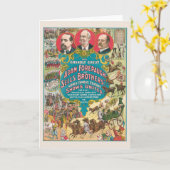 Circus Poster met veel circusscènes Kaart (Gele Bloem)