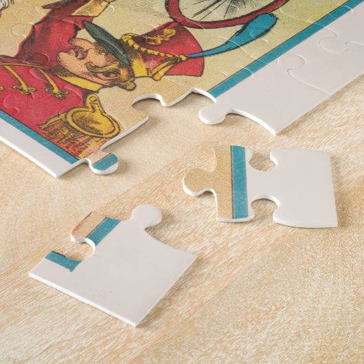 Circus Poster met veel circusscènes Legpuzzel (Zijkant)