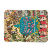 Circus Poster met veel circusscènes Magneet (Horizontaal)
