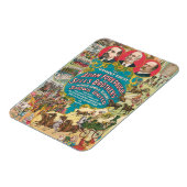 Circus Poster met veel circusscènes Magneet (Linkerzijde)