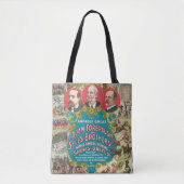Circus Poster met veel circusscènes Tote Bag (Voorkant)