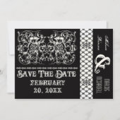 Circus Poster Stijl Moderne Zwart & Wit Kaart (Voorkant)