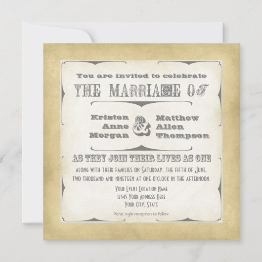 Circus Poster Style - Ombre Chevron Stripe Zig Zag Kaart (Achterkant)