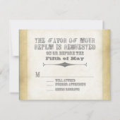 Circus Poster Style - Ombre Chevron Stripe Zig Zag Save The Date (Achterkant)